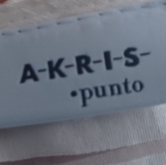 Akris Punto White Striped Women's Tee - Picture 4 of 4